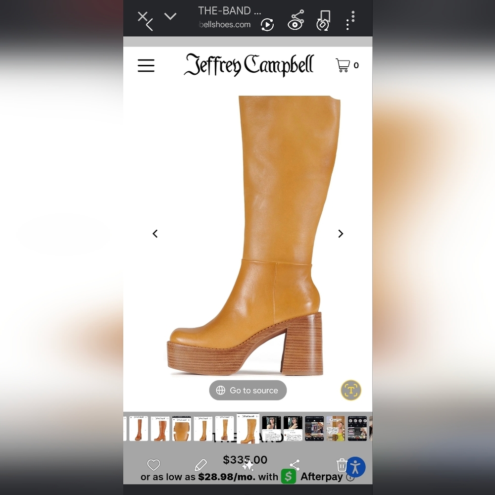 Jeffrey Campbell Tan Heeled Boots